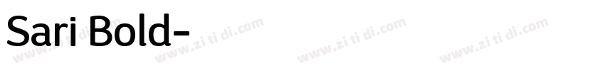 Sari Bold字体转换
